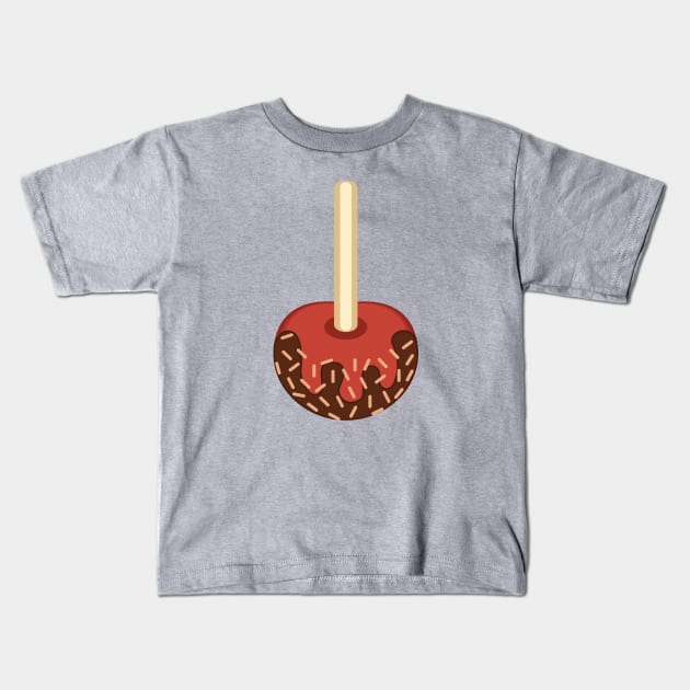 Toffee Apple Kids T-Shirt by LineXpressions